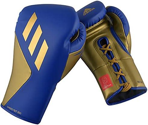 image:imageAdidas Tilt 350 Pro with Lace Closure with New Tilt Technology for Men Women Unisex Sustainable Vegan Leather Boxing Kickboxing MMA Training GlovesBlueGold