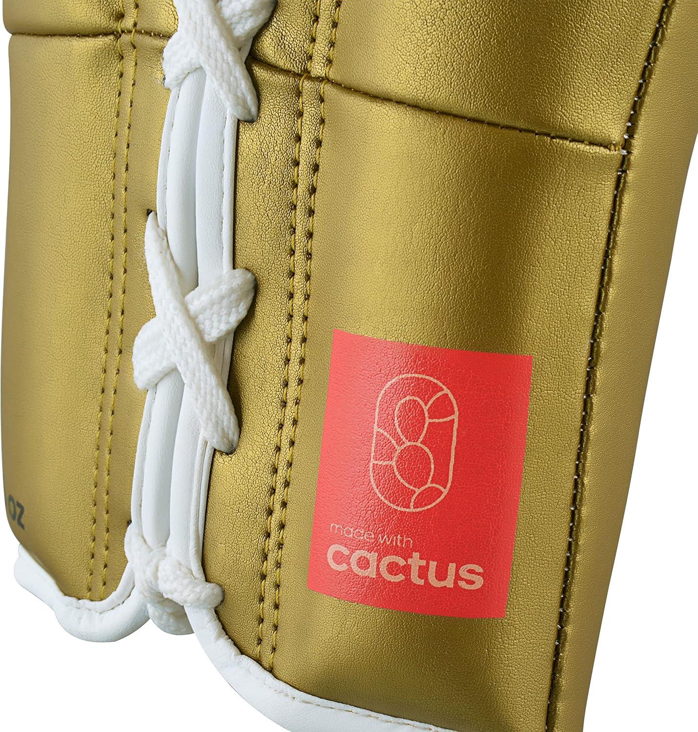 image:imageAdidas Tilt 350 Pro with Lace Closure with New Tilt Technology for Men Women Unisex Sustainable Vegan Leather Boxing Kickboxing MMA Training GlovesWhiteGold