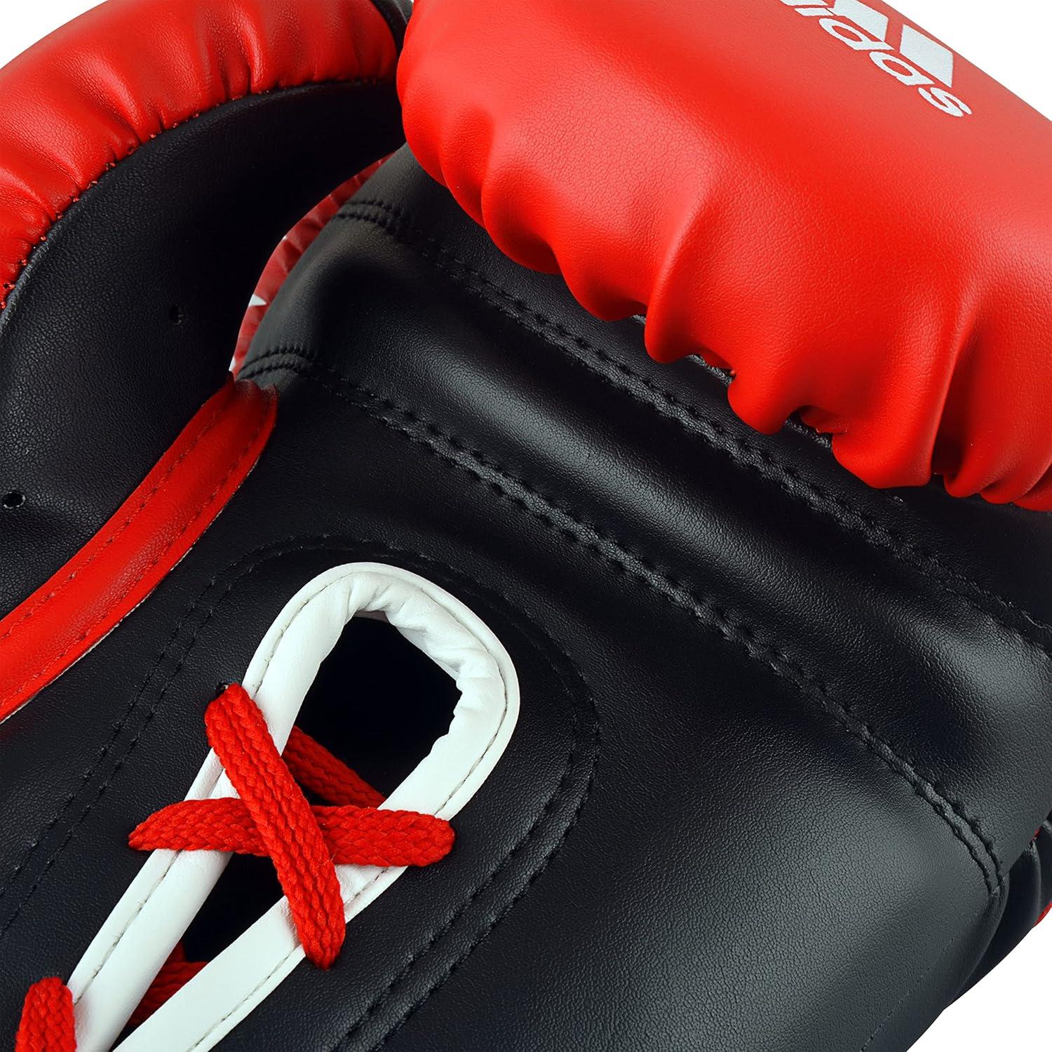 image:imageAdidas Tilt 350 Pro with Lace Closure with New Tilt Technology for Men Women Unisex Sustainable Vegan Leather Boxing Kickboxing MMA Training GlovesRedBlack