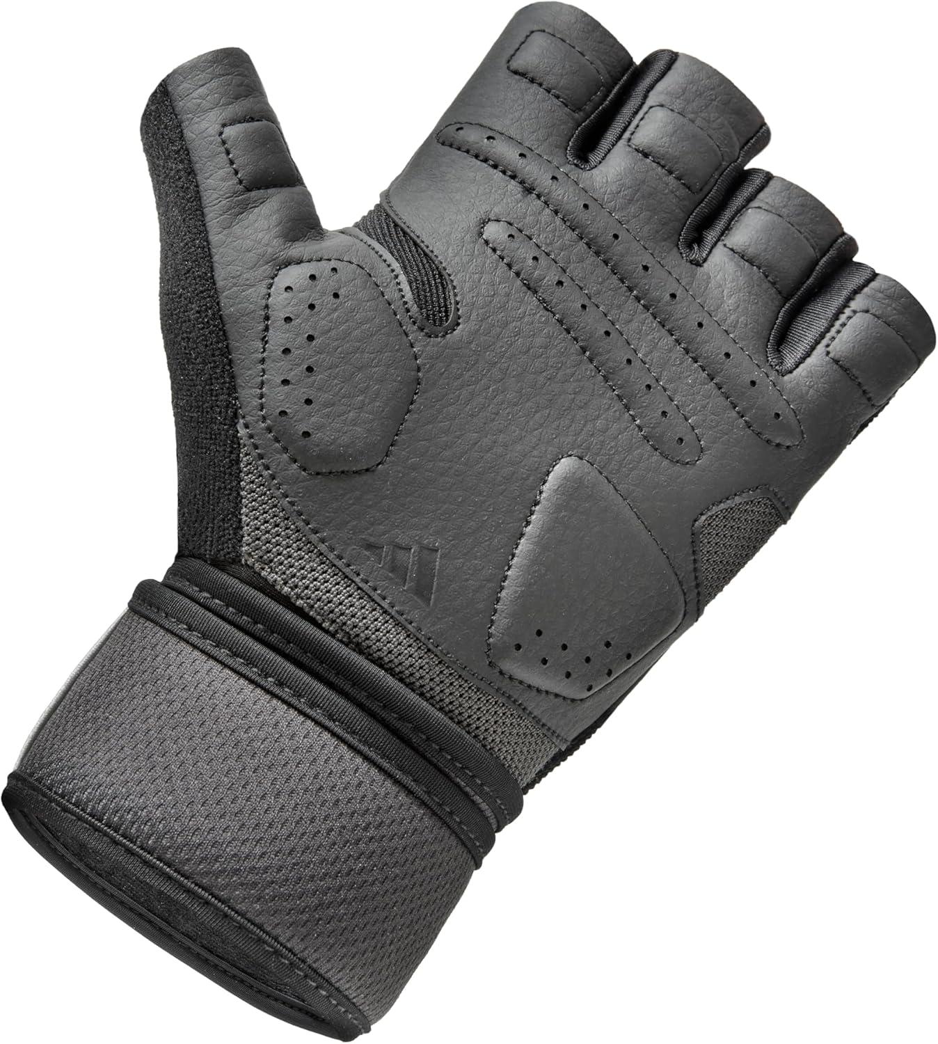 image:imageAdidas Wrist Wrap Training amp Weightlifting Gloves Fingerless Workout GlovesSmall