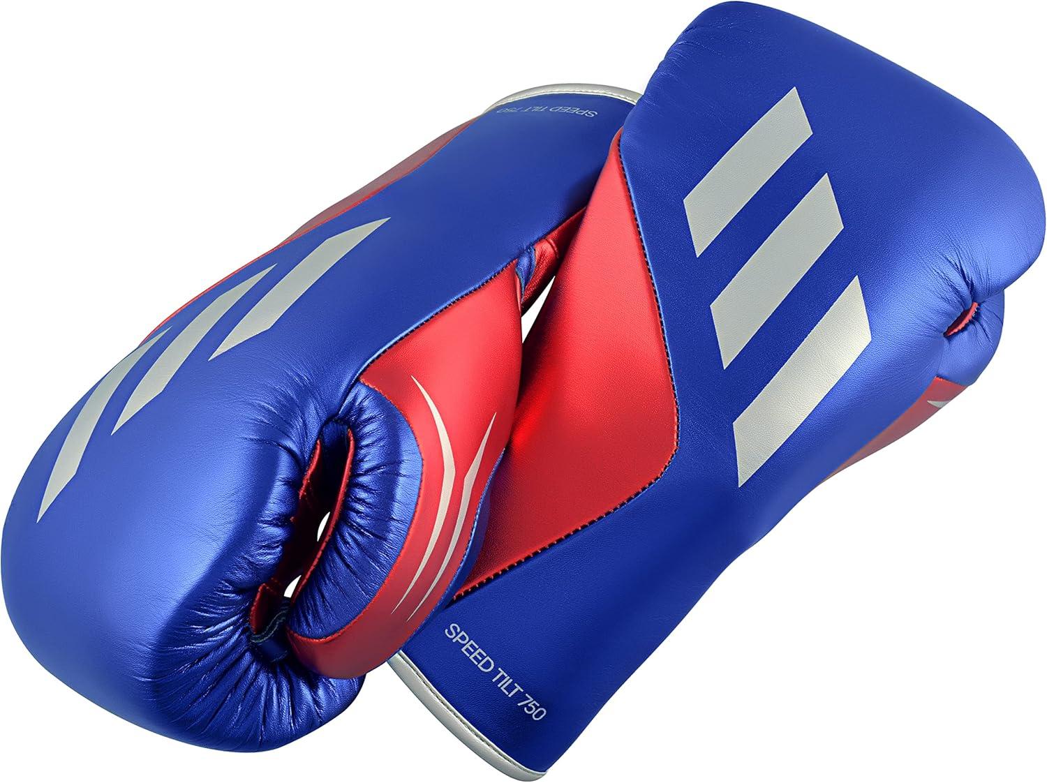 image:imageSpeed Tilt 750 PRO Fight GlovesMet BlueRedSilver
