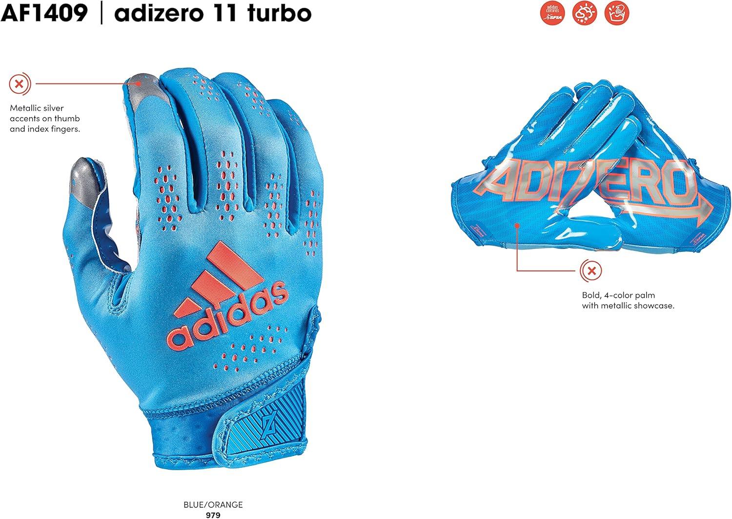 image:imageadidas Adizero 11 Adult Football Receiver GloveOrange