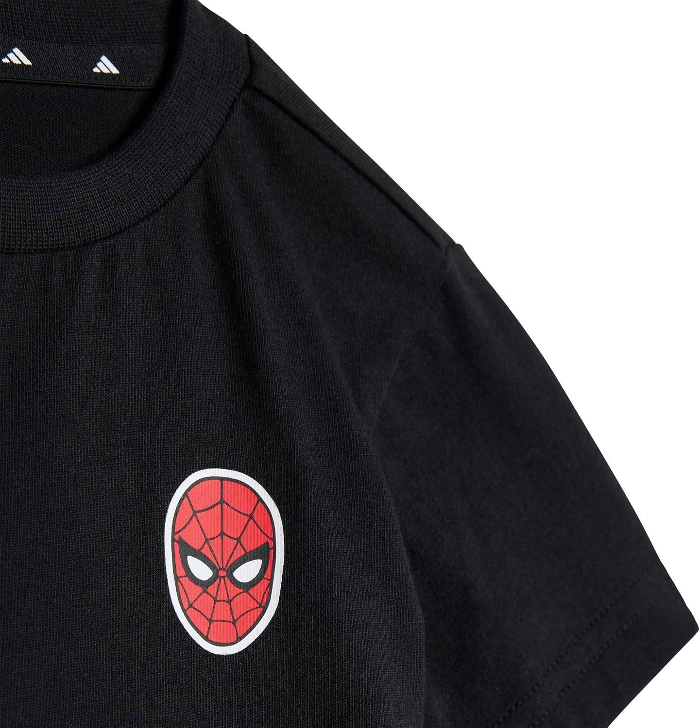 image:imageadidas Baby Marvel TShirt SetSpidermanBlackWhite