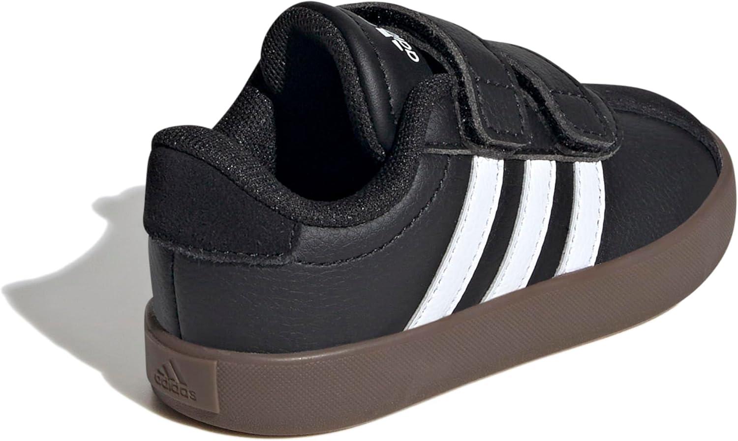 image:imageadidas Baby VL Court 30 Hook amp Loop ShoeBlackWhiteBrown