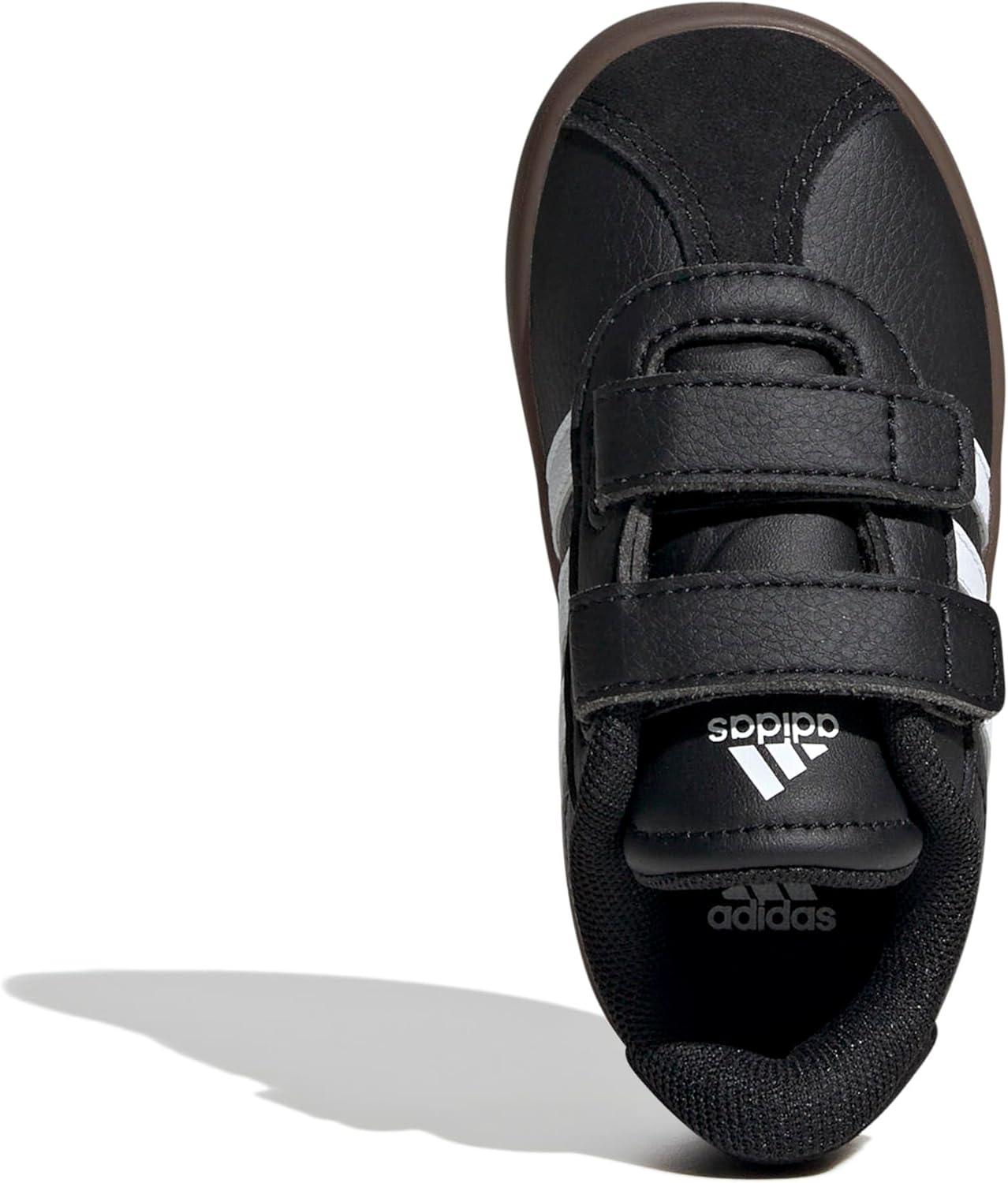 image:imageadidas Baby VL Court 30 Hook amp Loop ShoeBlackWhiteBrown