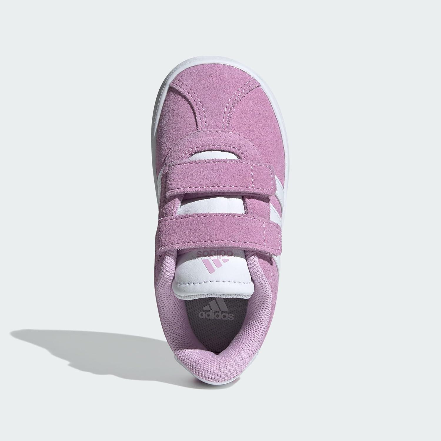 image:imageadidas Baby VL Court 30 Hook amp Loop ShoeBliss LilacWhiteGrey