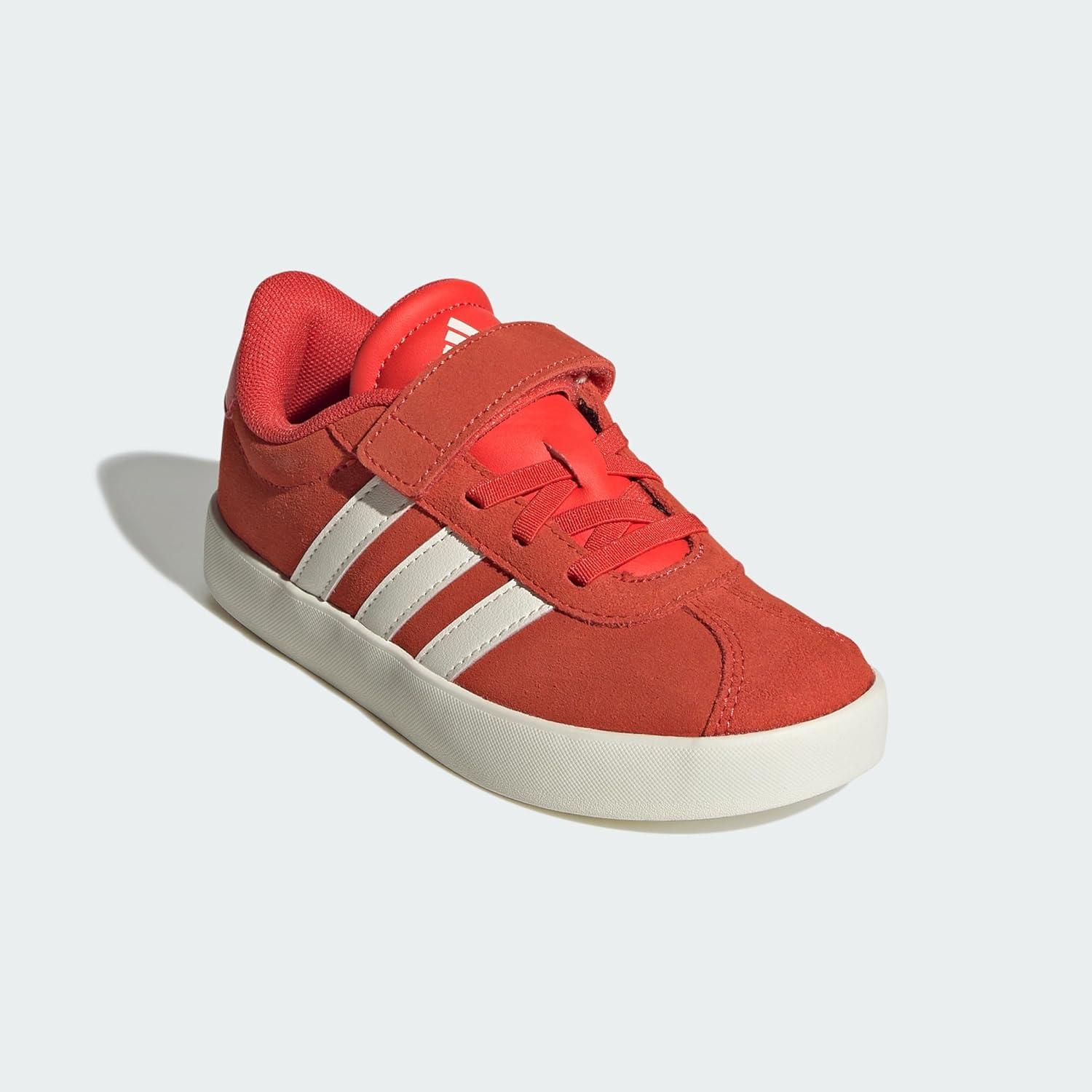 image:imageadidas Baby VL Court 30 Hook amp Loop ShoeBright Red Core White Off White