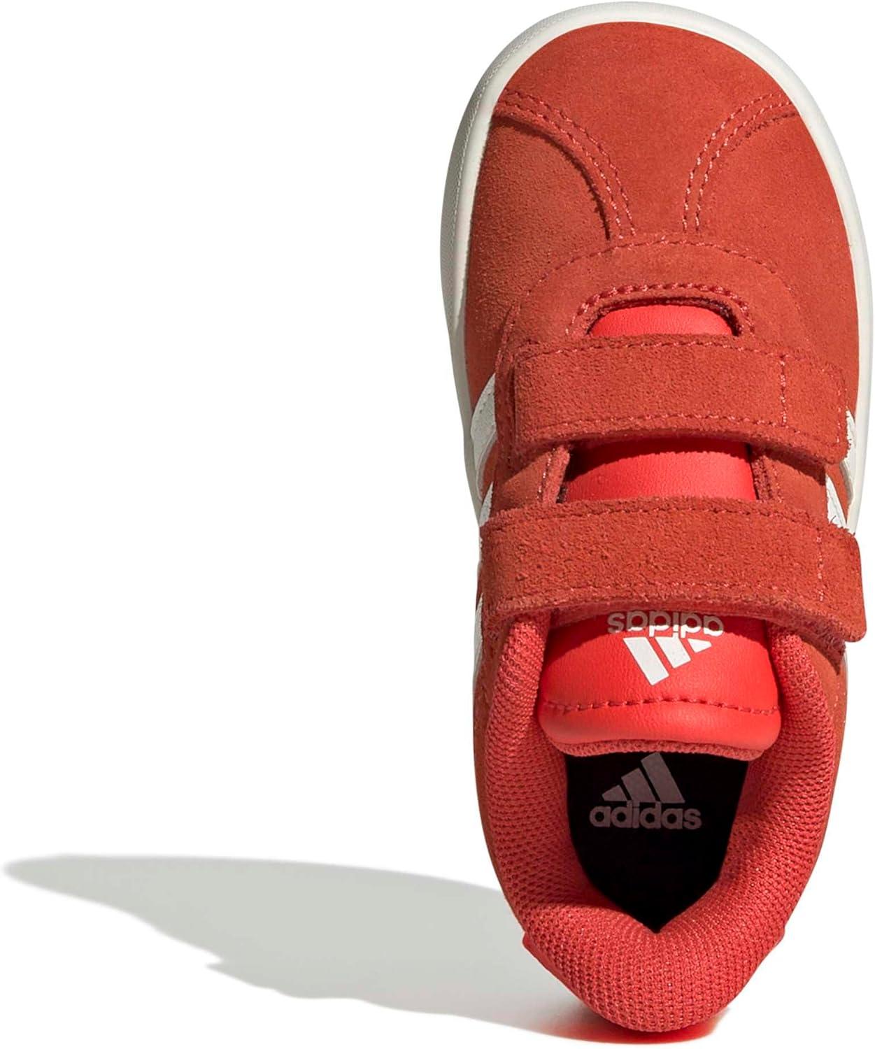 image:imageadidas Baby VL Court 30 Hook amp Loop ShoeBright RedWhiteOff White