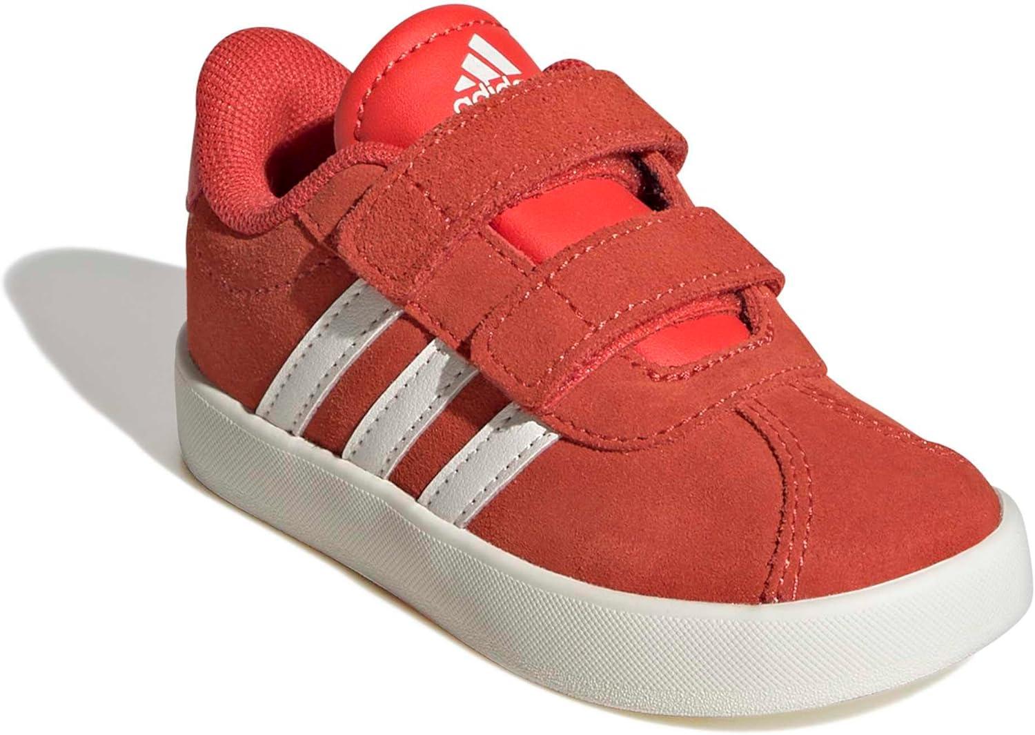 image:imageadidas Baby VL Court 30 Hook amp Loop ShoeBright RedWhiteOff White
