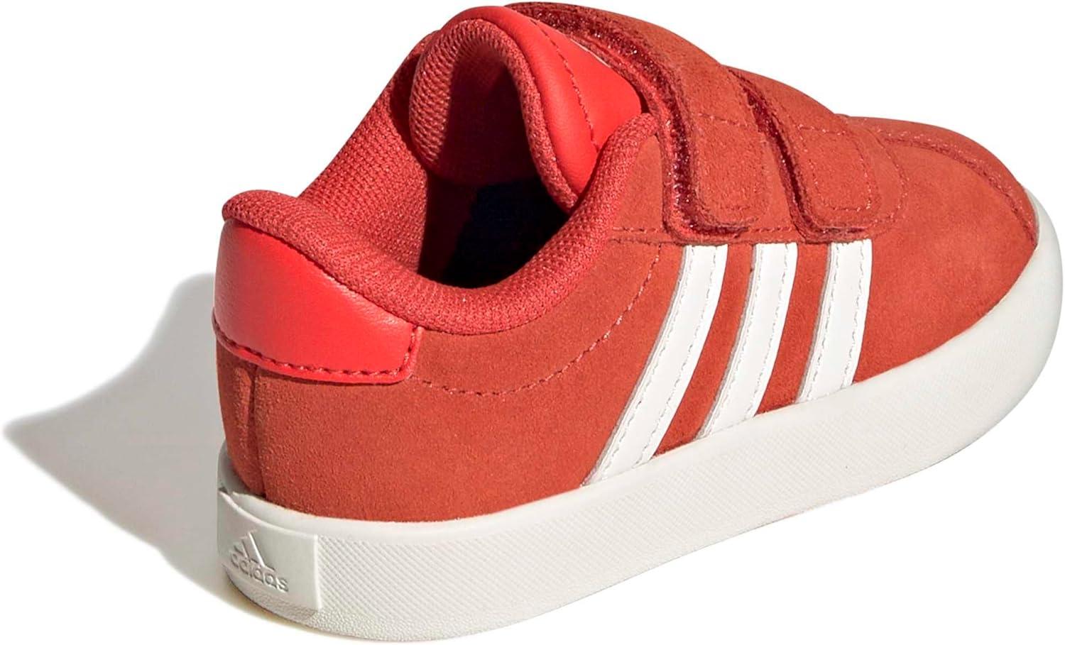 image:imageadidas Baby VL Court 30 Hook amp Loop ShoeBright RedWhiteOff White