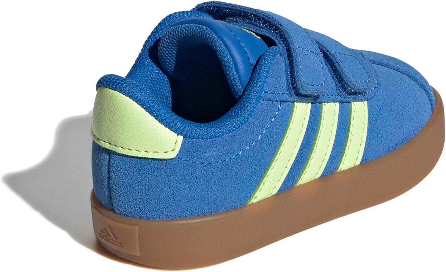 image:imageadidas Baby VL Court 30 Hook amp Loop ShoeBright RoyalPulse LimeGum