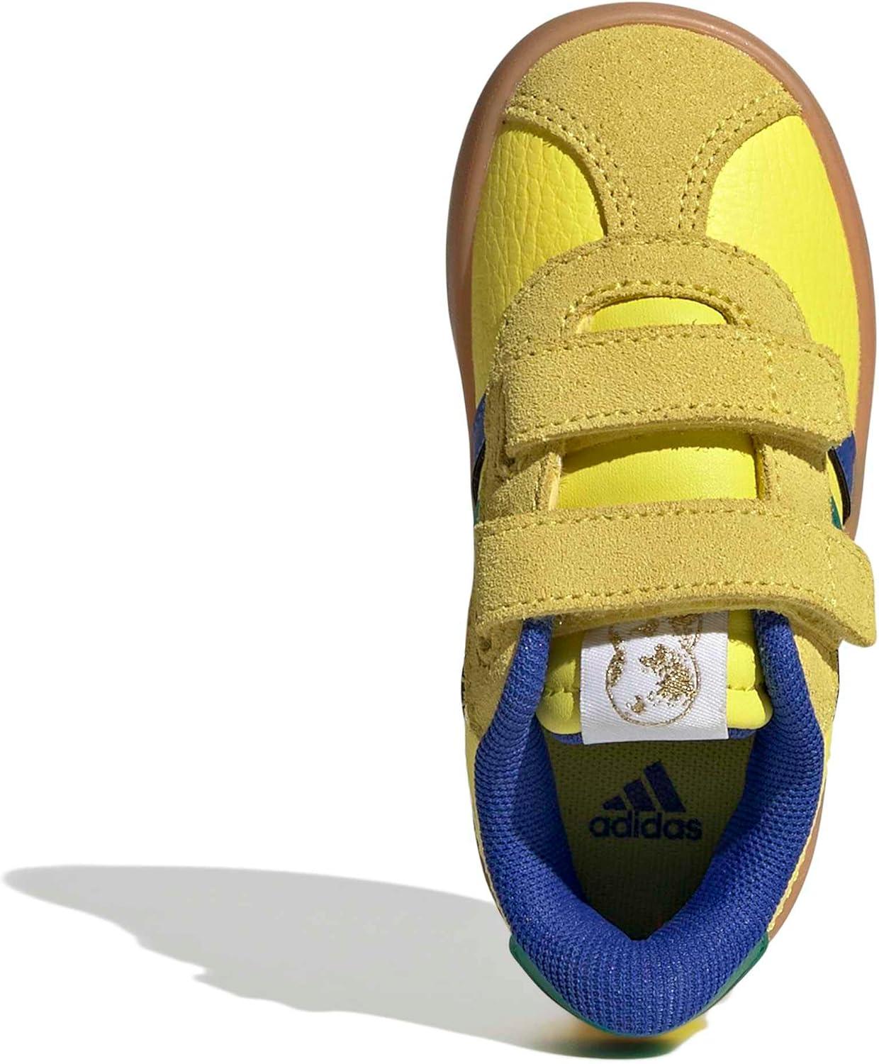 image:imageadidas Baby VL Court 30 Hook amp Loop ShoeBright YellowBold BlueGreen