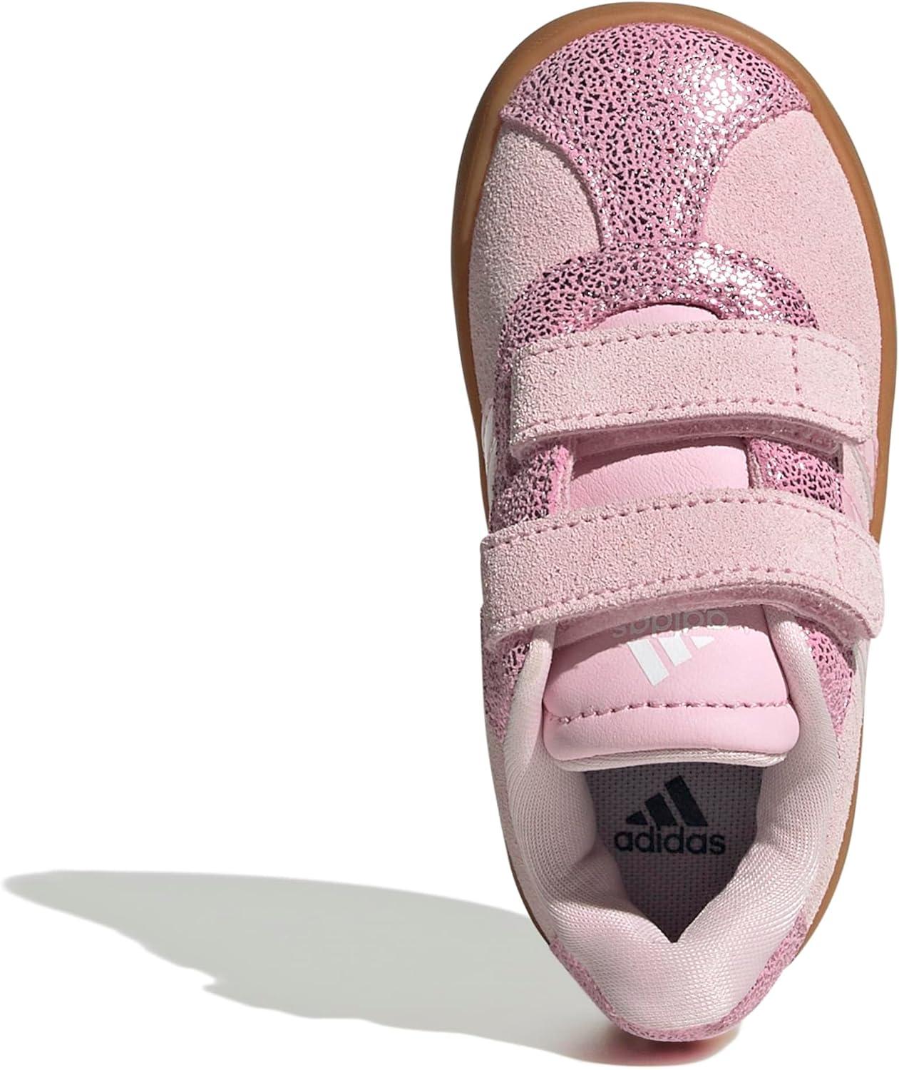image:imageadidas Baby VL Court 30 Hook amp Loop ShoeClear PinkClear PinkGum