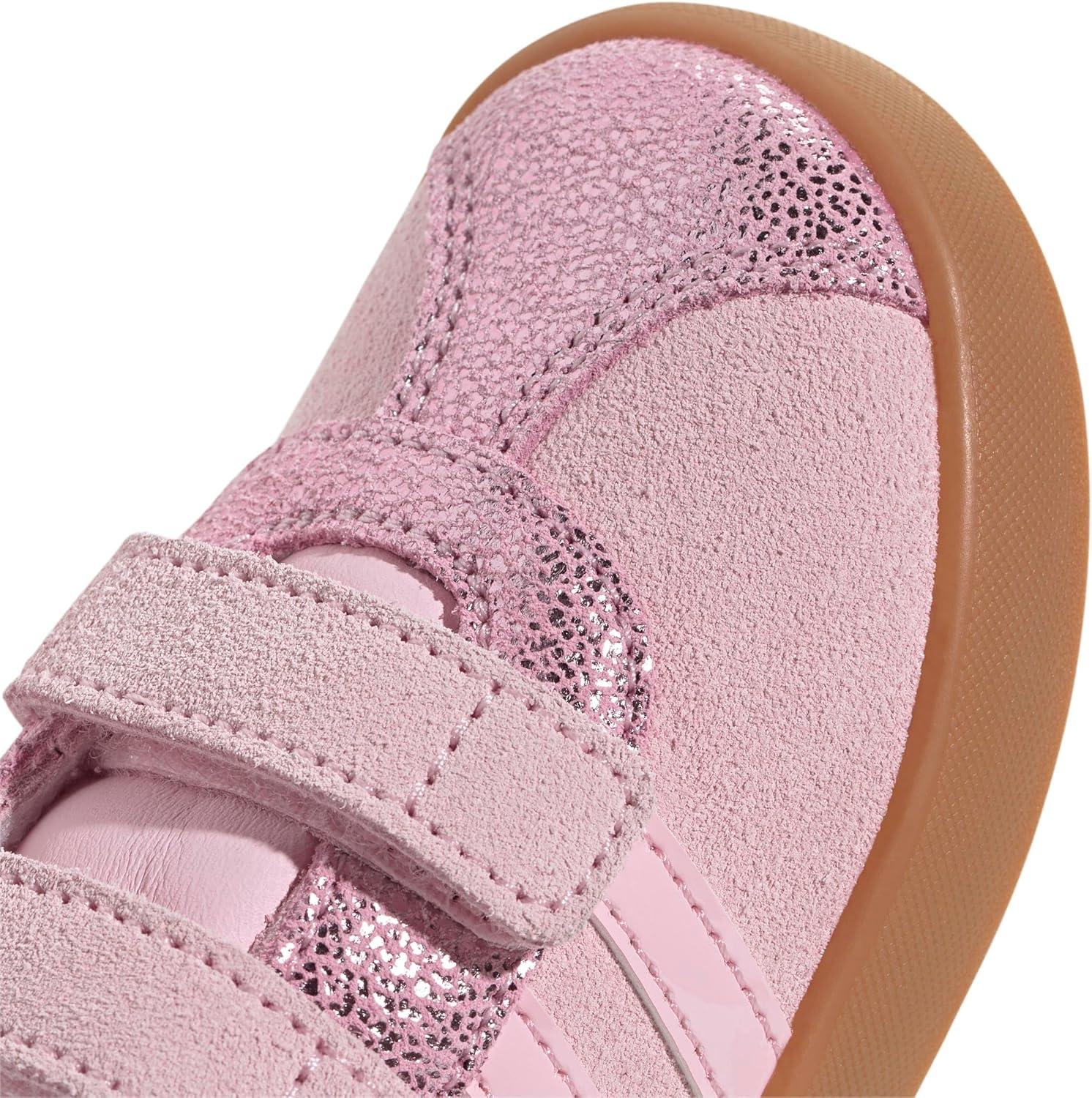 image:imageadidas Baby VL Court 30 Hook amp Loop ShoeClear PinkClear PinkGum