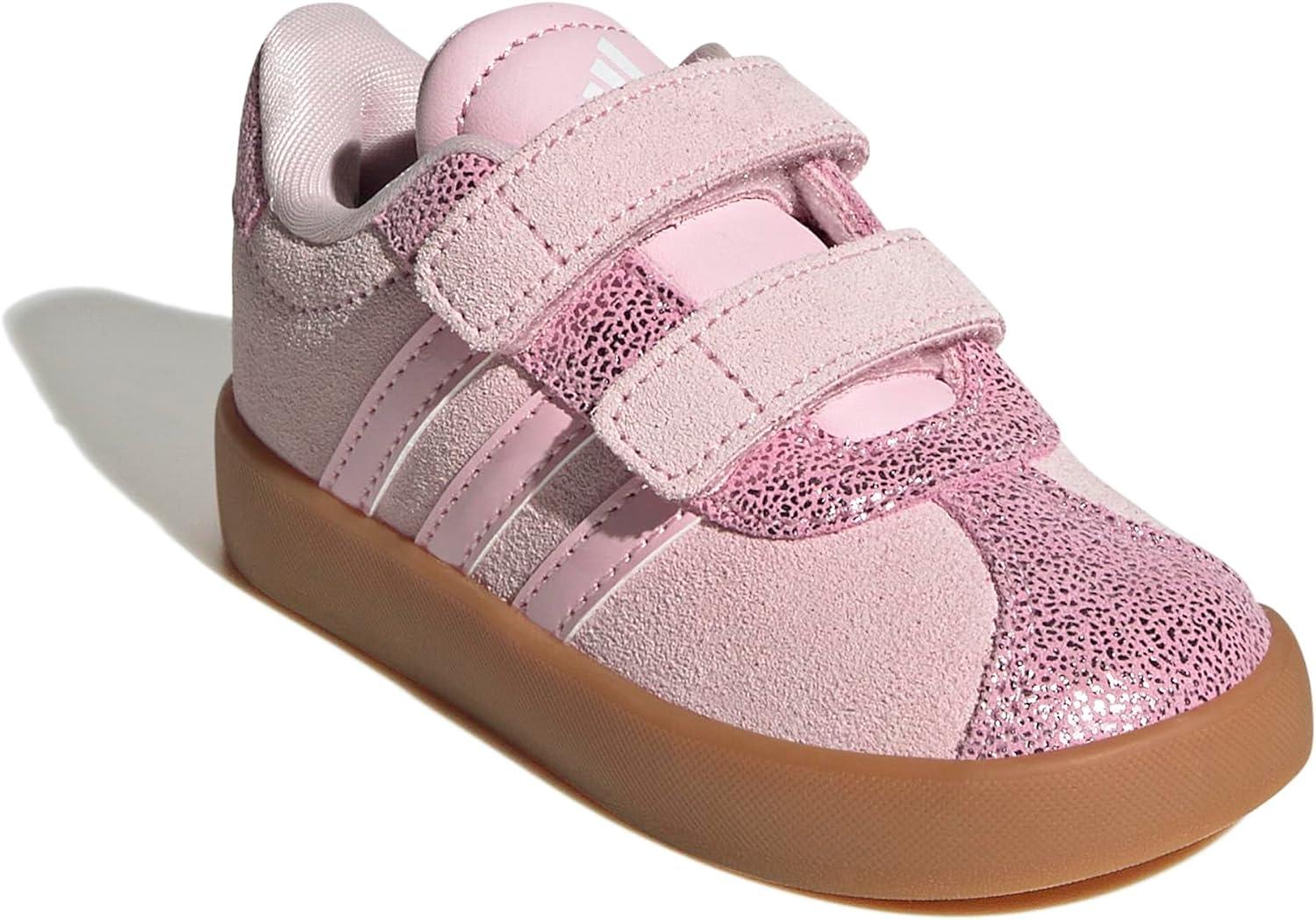 image:imageadidas Baby VL Court 30 Hook amp Loop ShoeClear PinkClear PinkGum