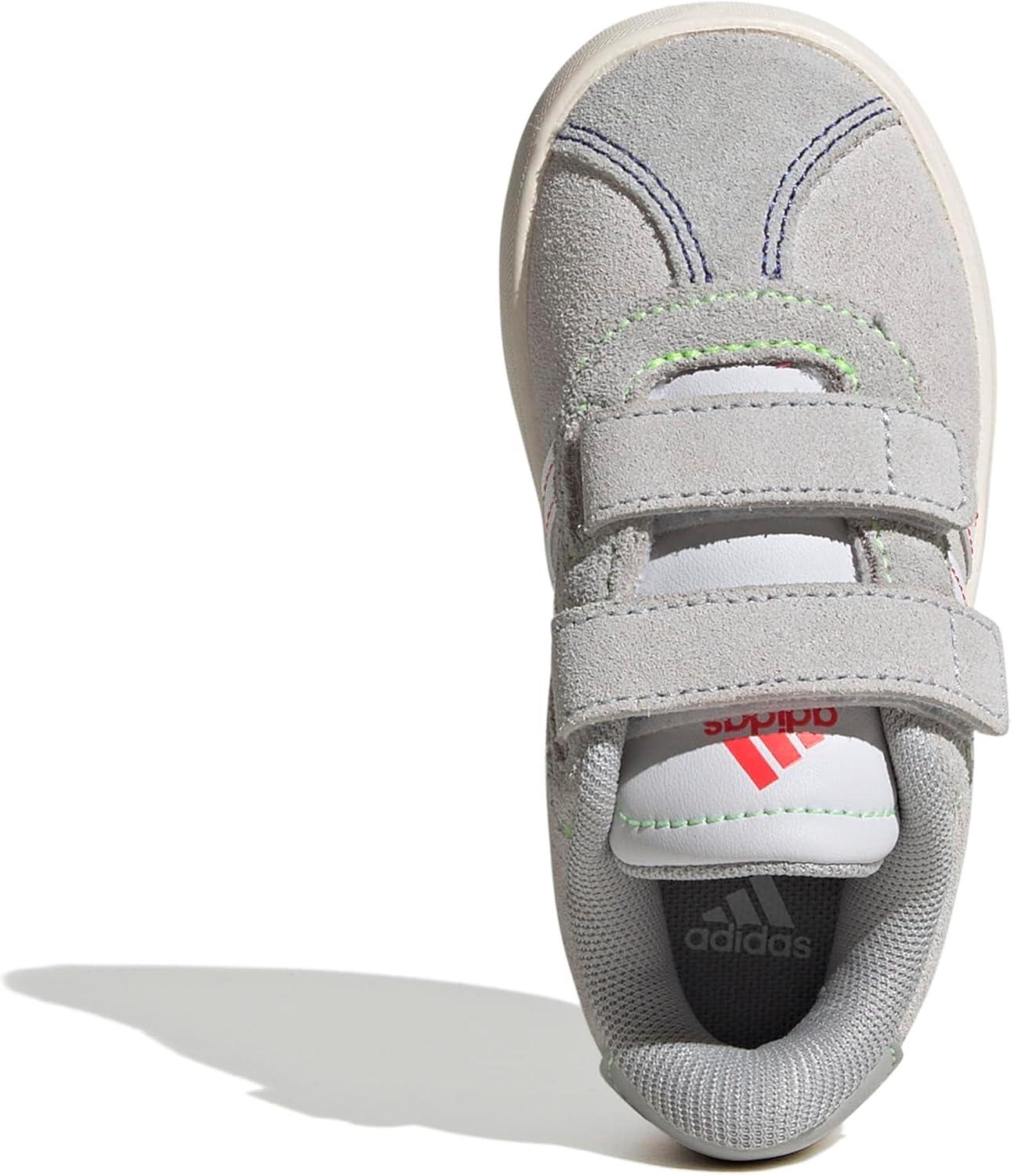 image:imageadidas Baby VL Court 30 Hook amp Loop ShoeDash GreyWhiteLime Burst