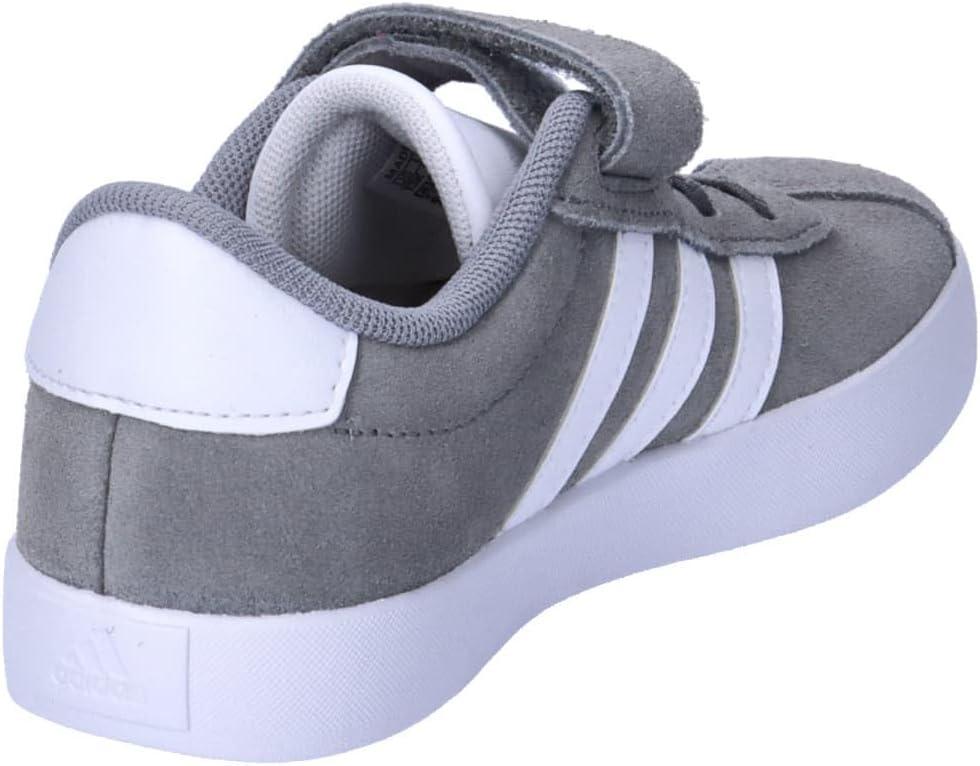 image:imageadidas Baby VL Court 30 Hook amp Loop ShoeGrey Three Cloud White Grey Two