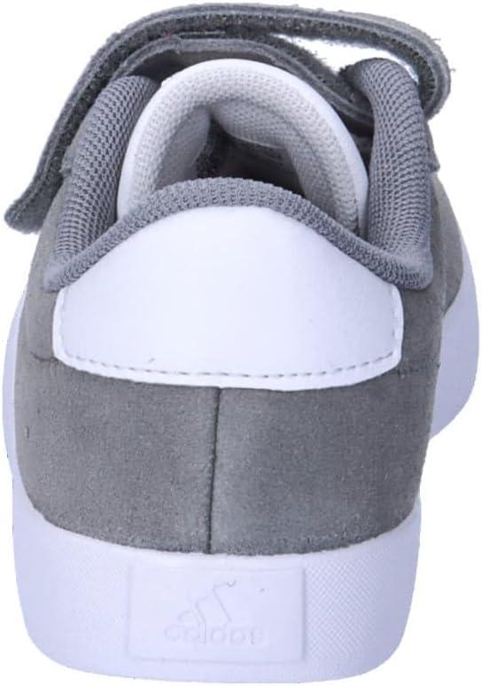image:imageadidas Baby VL Court 30 Hook amp Loop ShoeGrey Three Cloud White Grey Two