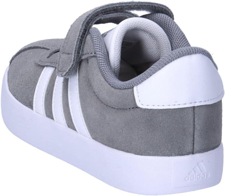 image:imageadidas Baby VL Court 30 Hook amp Loop ShoeGrey Three Cloud White Grey Two