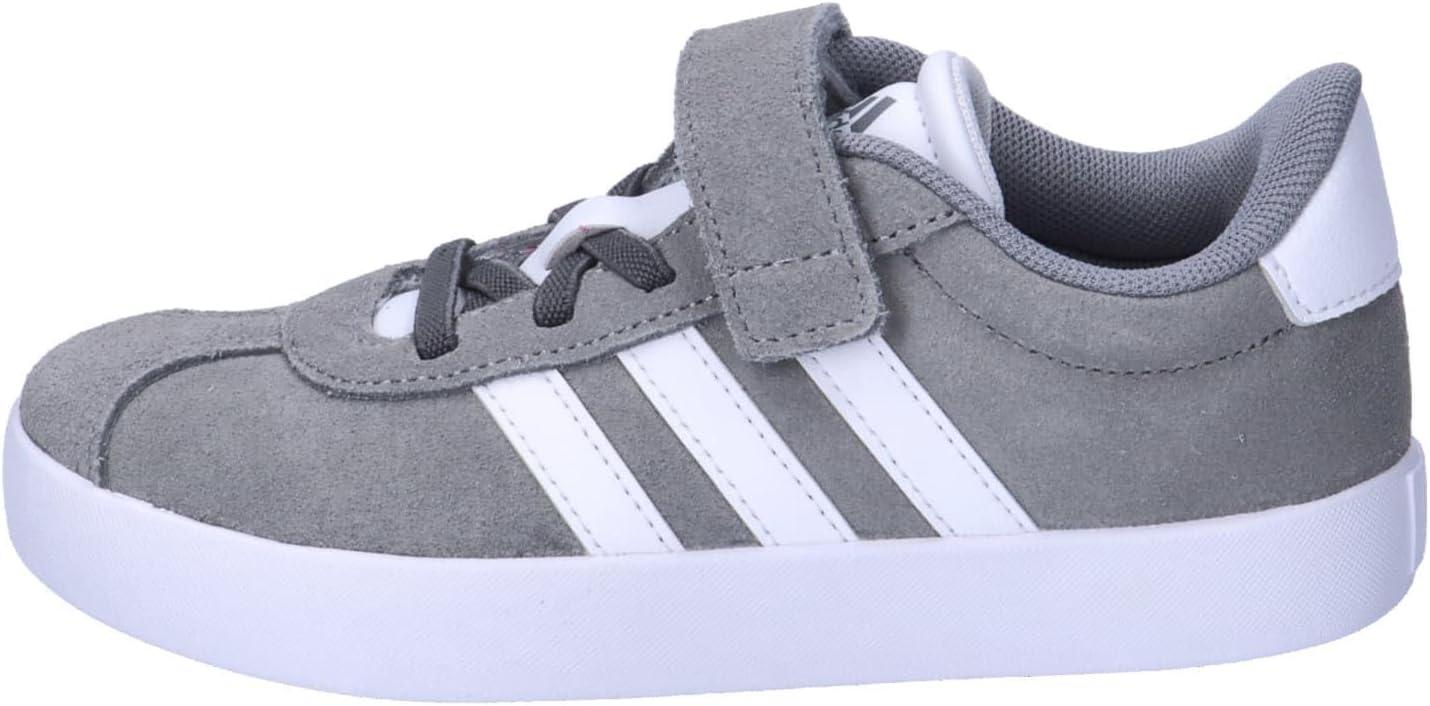 image:imageadidas Baby VL Court 30 Hook amp Loop ShoeGrey Three Cloud White Grey Two