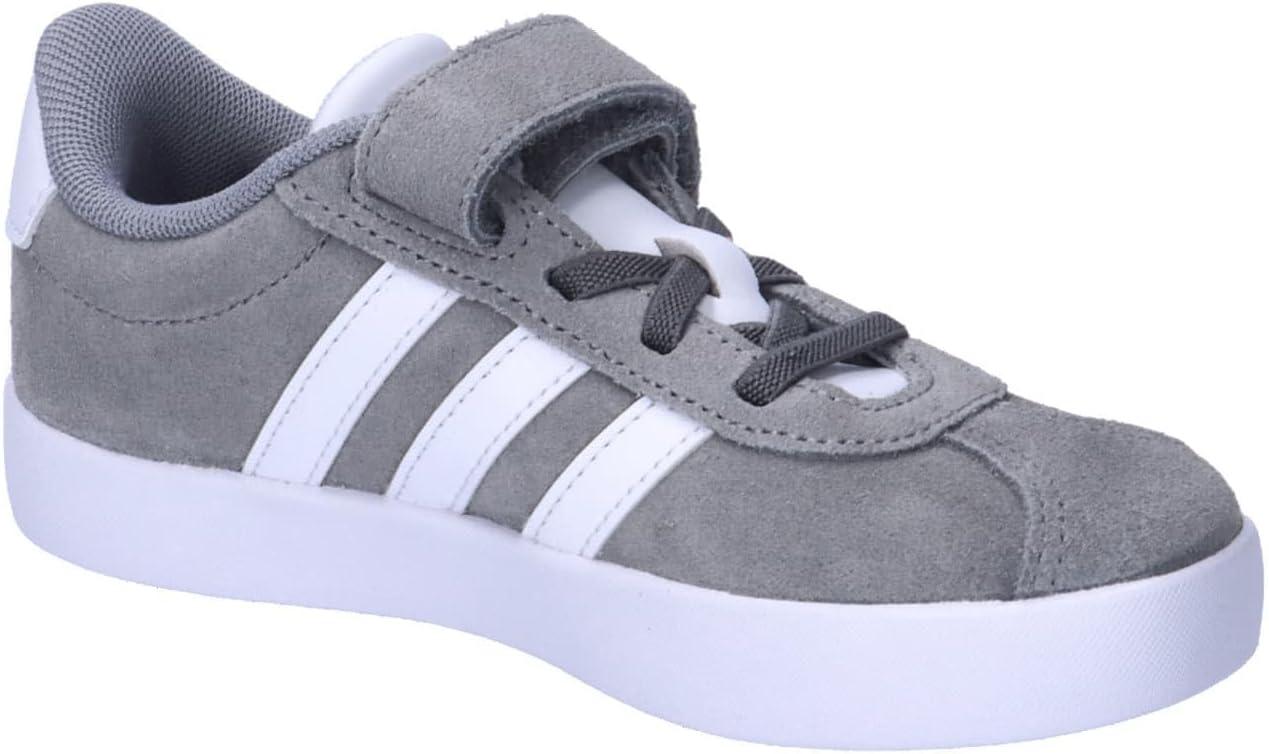 image:imageadidas Baby VL Court 30 Hook amp Loop ShoeGrey Three Cloud White Grey Two