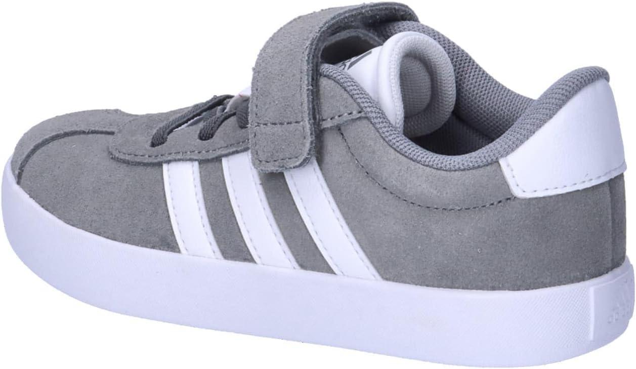 image:imageadidas Baby VL Court 30 Hook amp Loop ShoeGrey Three Cloud White Grey Two