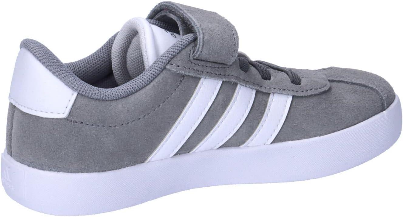 image:imageadidas Baby VL Court 30 Hook amp Loop ShoeGrey Three Cloud White Grey Two