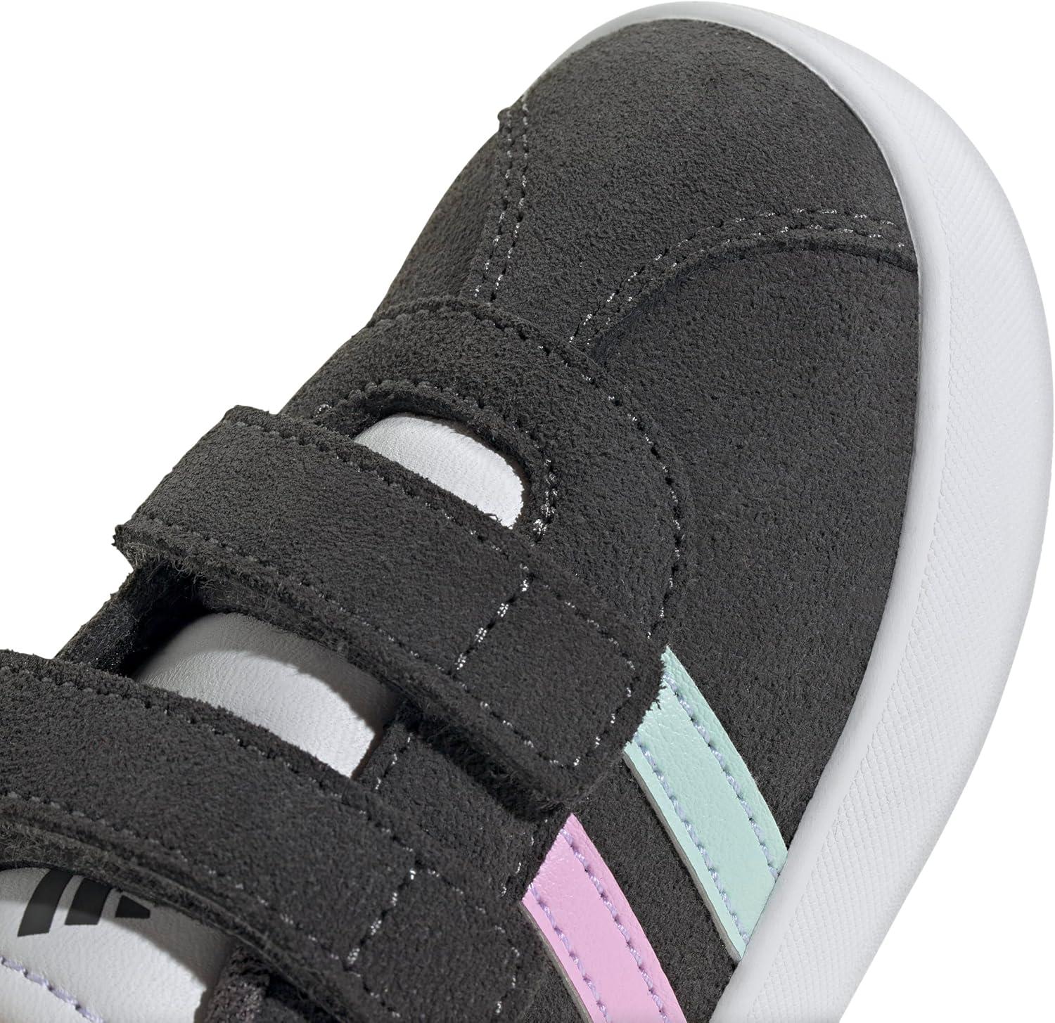 image:imageadidas Baby VL Court 30 Hook amp Loop ShoeGreyHalo MintBliss Lilac
