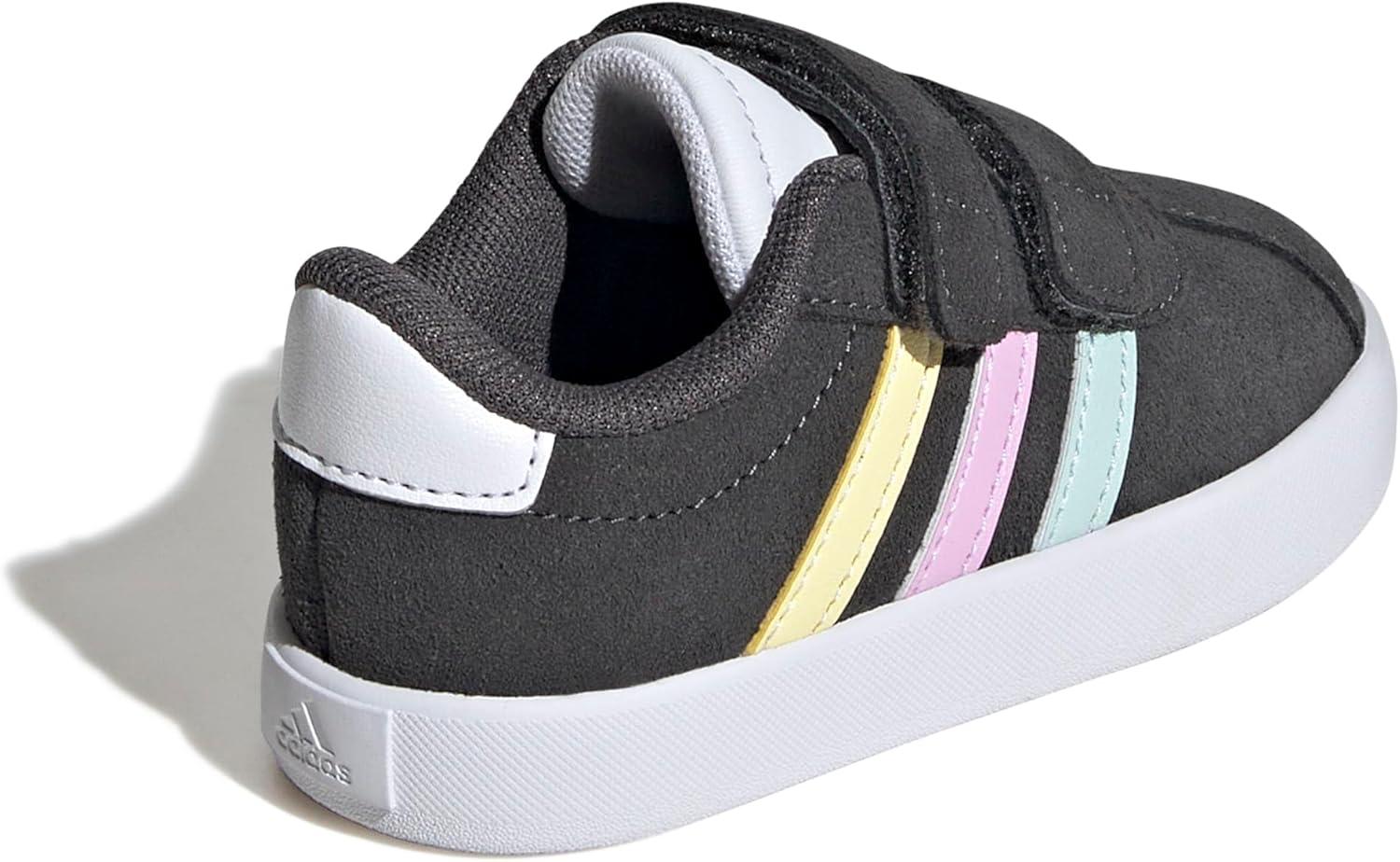 image:imageadidas Baby VL Court 30 Hook amp Loop ShoeGreyHalo MintBliss Lilac