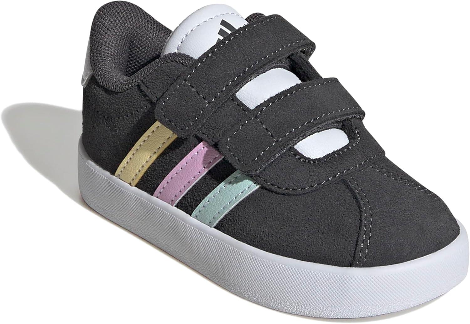 image:imageadidas Baby VL Court 30 Hook amp Loop ShoeGreyHalo MintBliss Lilac