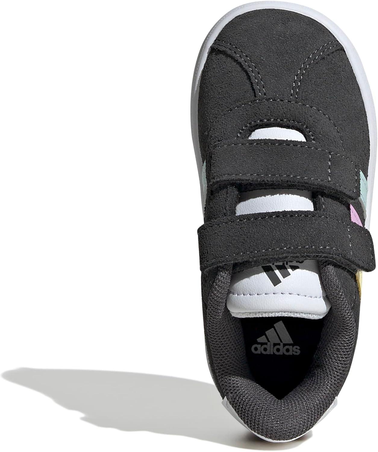 image:imageadidas Baby VL Court 30 Hook amp Loop ShoeGreyHalo MintBliss Lilac