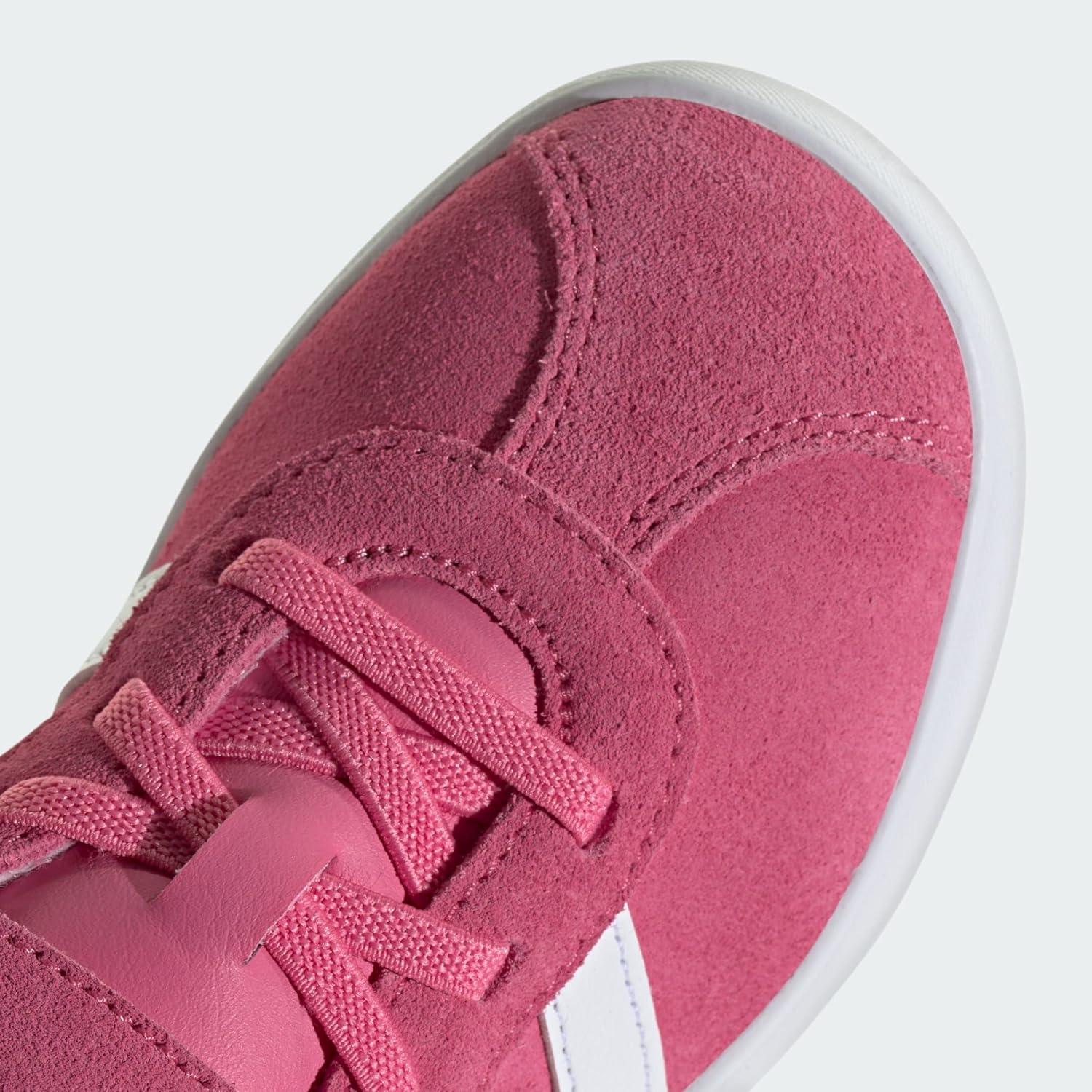 image:imageadidas Baby VL Court 30 Hook amp Loop ShoePink Fusion Cloud White Grey Four