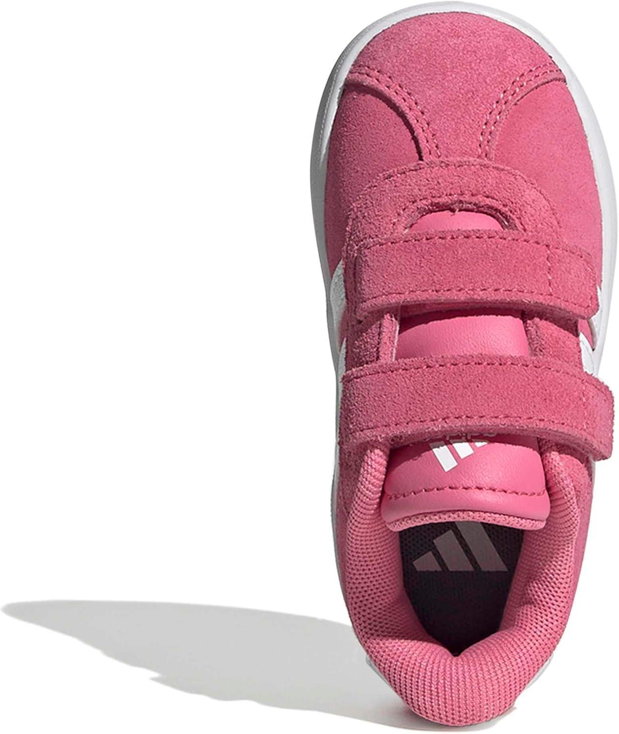 image:imageadidas Baby VL Court 30 Hook amp Loop ShoePink FusionWhiteGrey