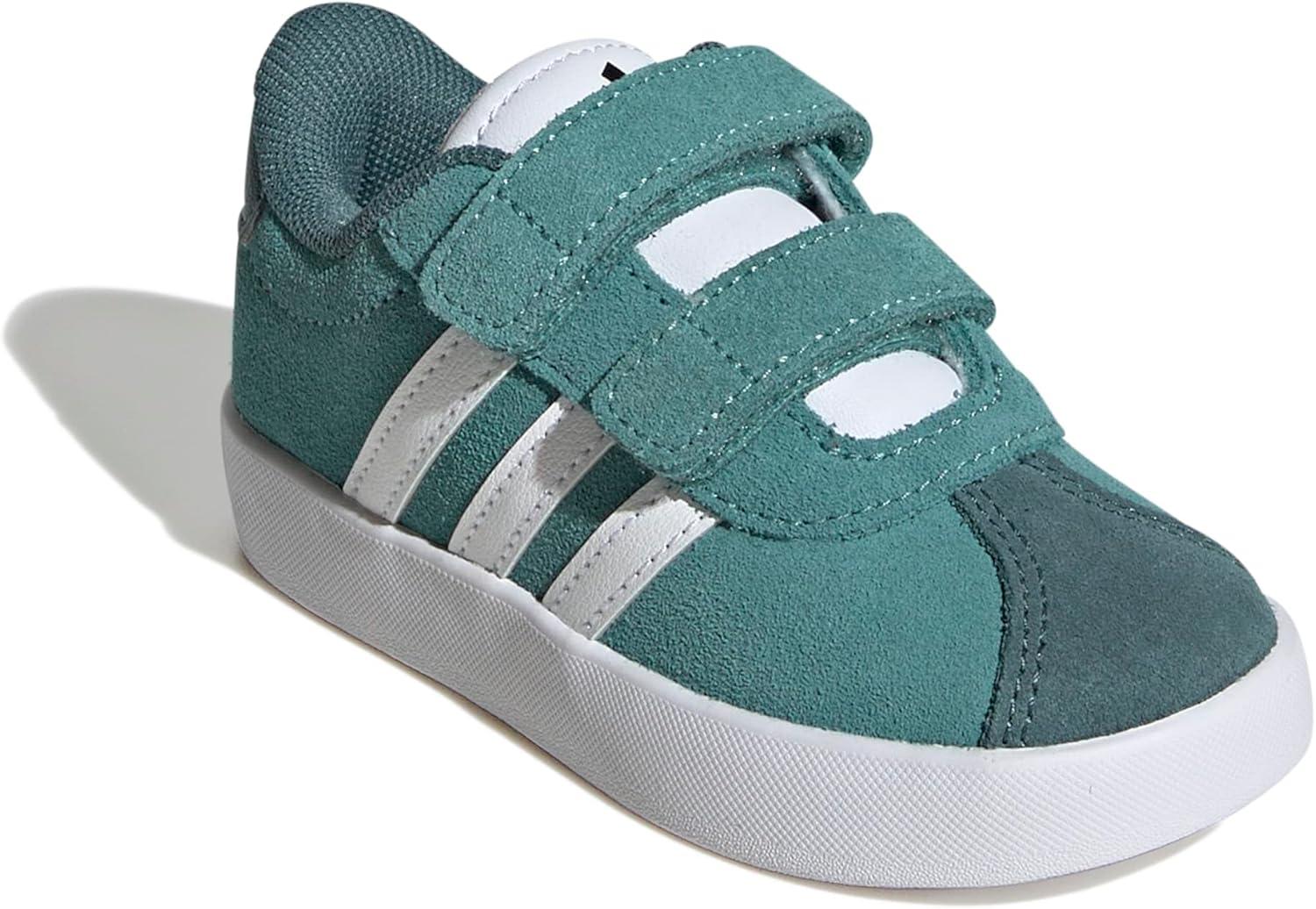 image:imageadidas Baby VL Court 30 Hook amp Loop ShoePowder TealWhitePreloved Teal