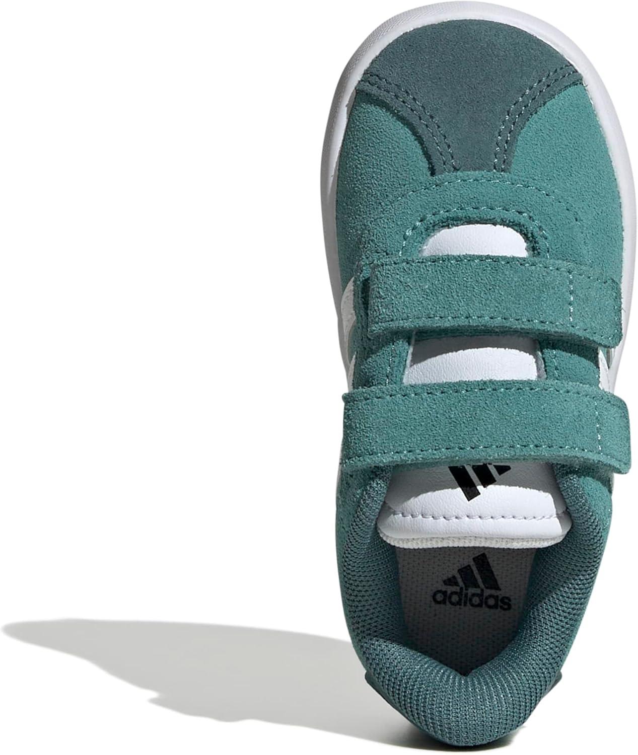 image:imageadidas Baby VL Court 30 Hook amp Loop ShoePowder TealWhitePreloved Teal