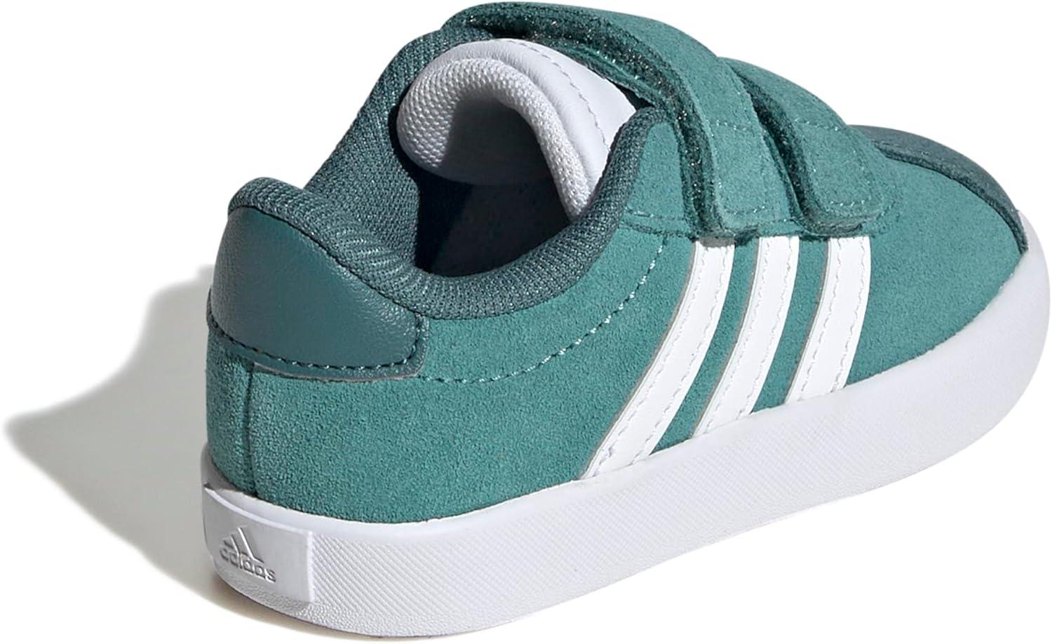 image:imageadidas Baby VL Court 30 Hook amp Loop ShoePowder TealWhitePreloved Teal