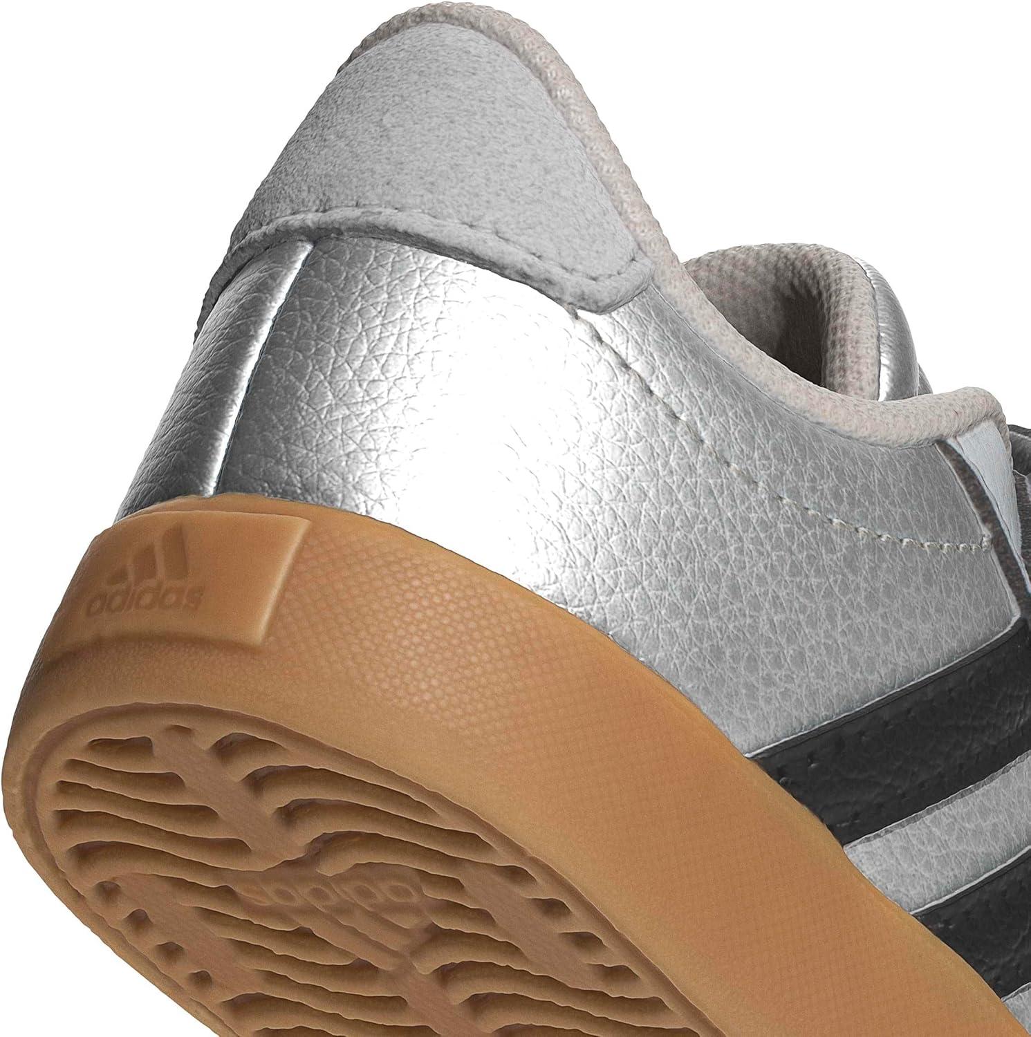 image:imageadidas Baby VL Court 30 Hook amp Loop ShoeSilver MetallicBlackLgh Solid Grey