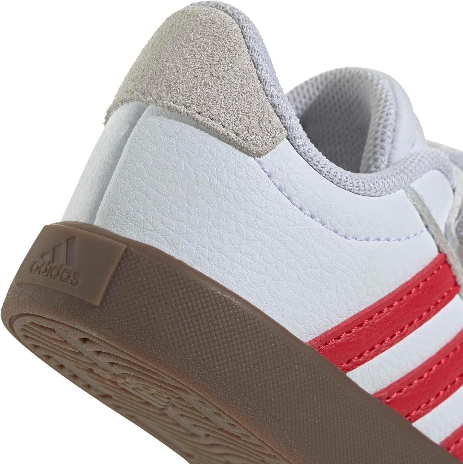 image:imageadidas Baby VL Court 30 Hook amp Loop ShoeWhiteBetter ScarletGrey