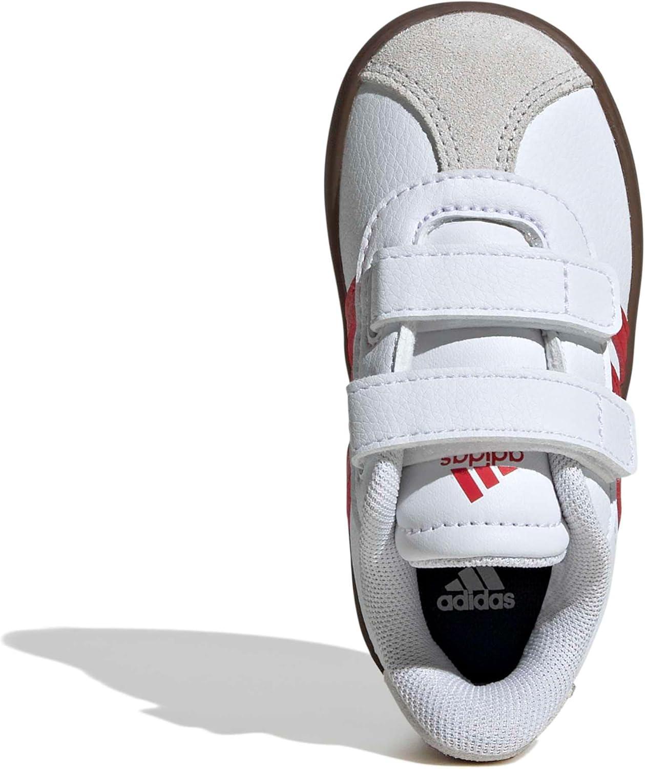 image:imageadidas Baby VL Court 30 Hook amp Loop ShoeWhiteBetter ScarletGrey