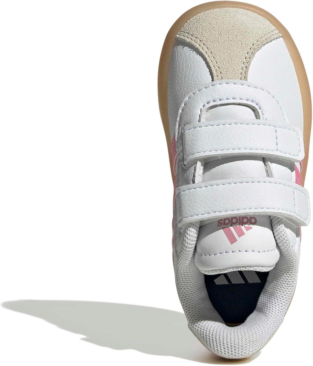 image:imageadidas Baby VL Court 30 Hook amp Loop ShoeWhiteBliss PinkAlumina