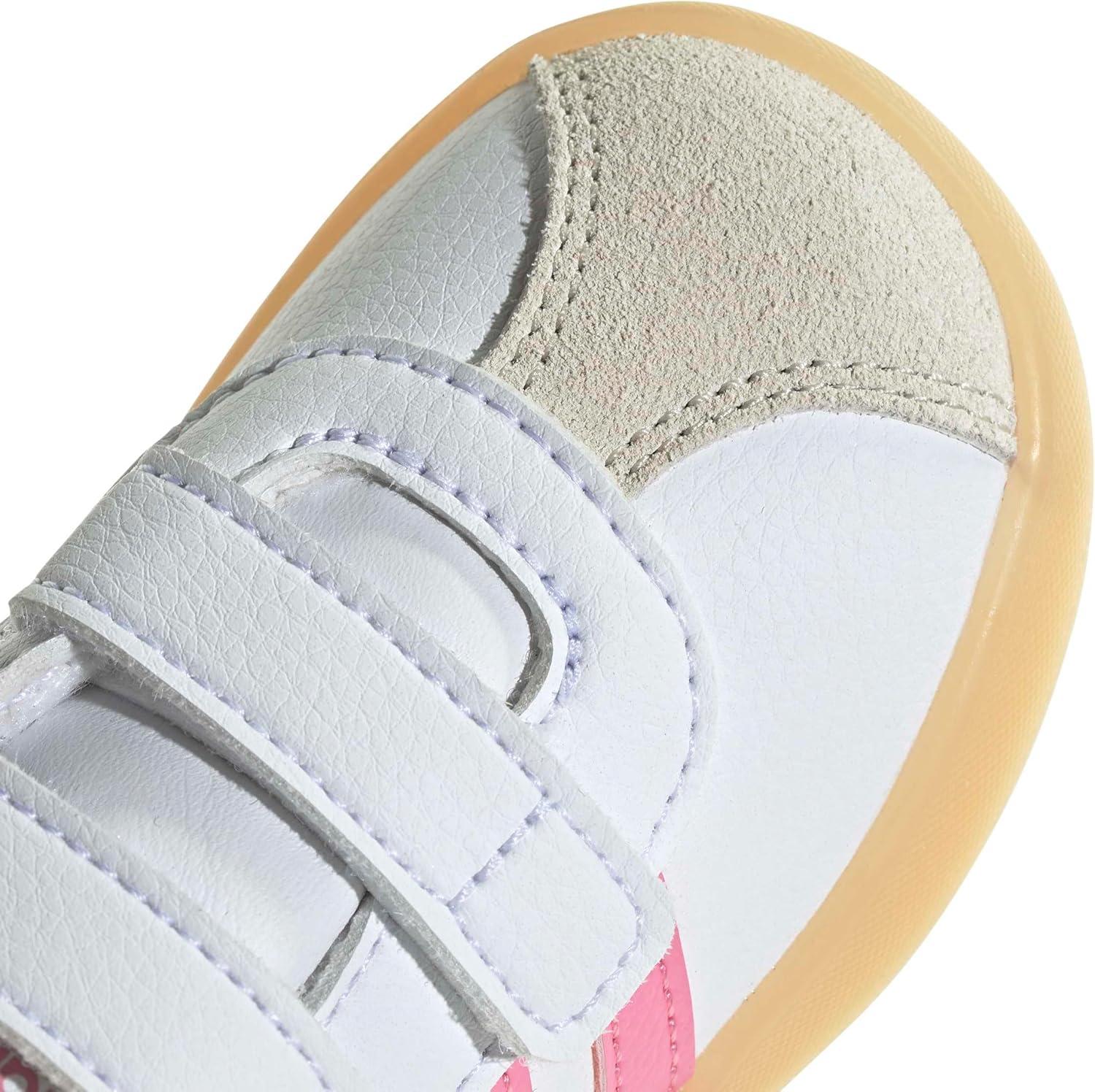 image:imageadidas Baby VL Court 30 Hook amp Loop ShoeWhiteBliss PinkAlumina