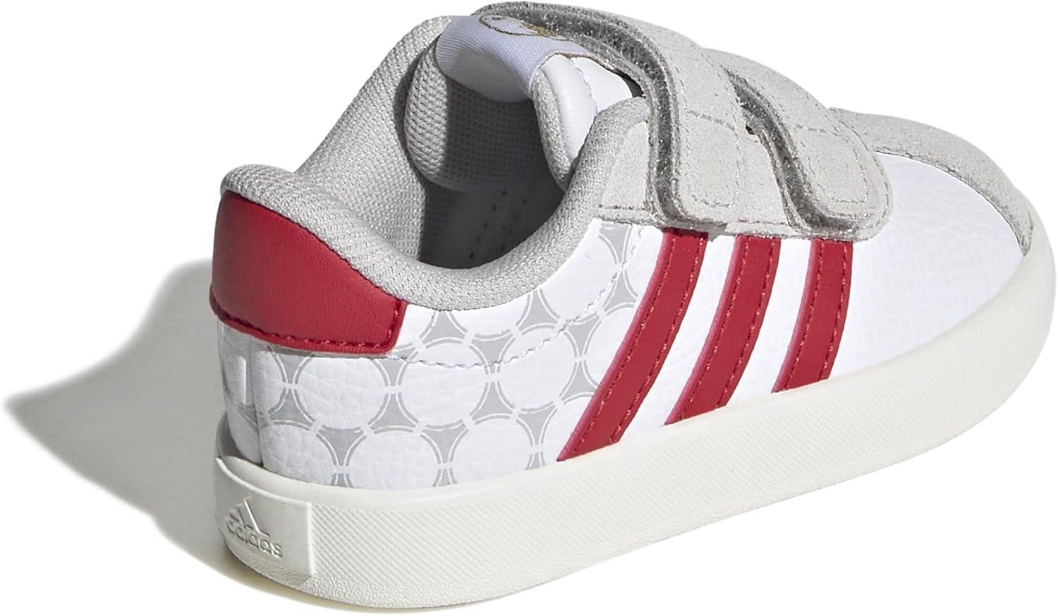 image:imageadidas Baby VL Court 30 Hook amp Loop ShoeWhiteTeam Colleg Red