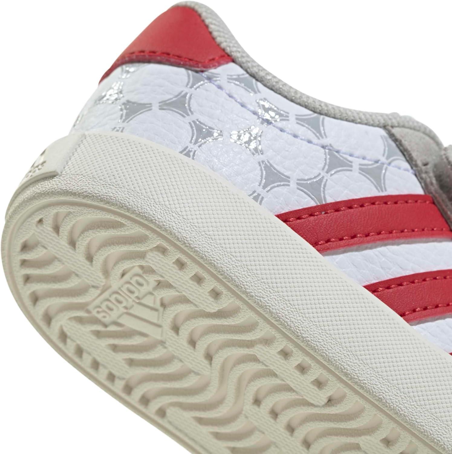 image:imageadidas Baby VL Court 30 Hook amp Loop ShoeWhiteTeam Colleg Red