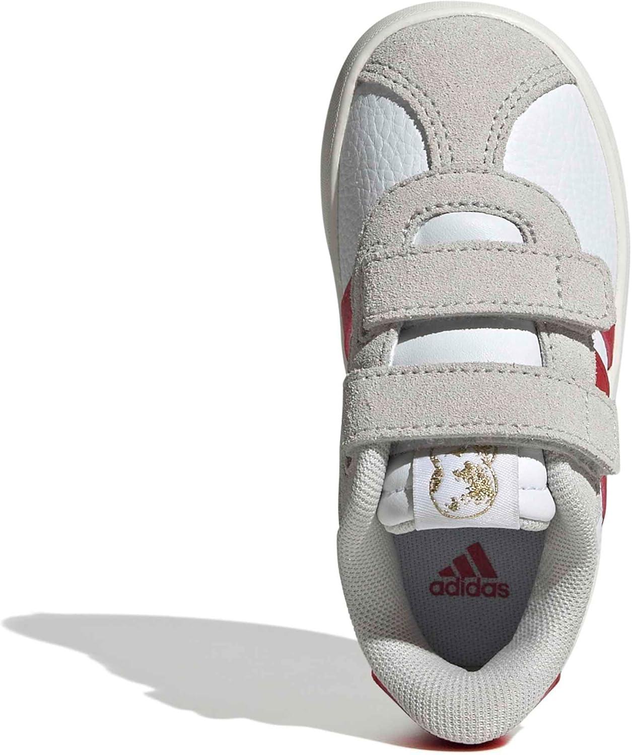 image:imageadidas Baby VL Court 30 Hook amp Loop ShoeWhiteTeam Colleg Red