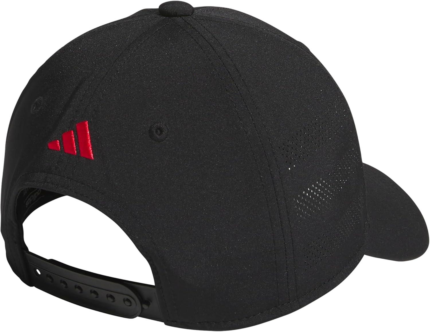image:imageadidas Boys Gameday Hat Snapback Athletic Baseball CapBlackPure Ruby Red