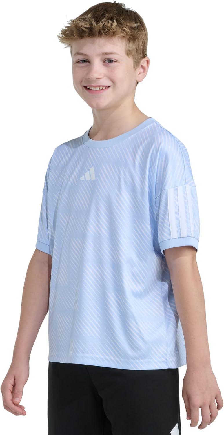 image:imageadidas Boys Short Sleeve World Cup Soccer TopCrystal Sky