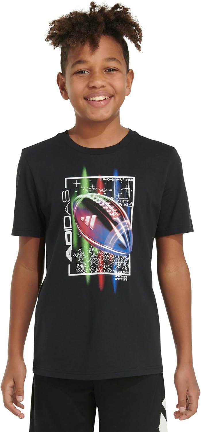 image:imageadidas Boys Stay Dry Climalite Short Sleeve TShirtNew Black Football
