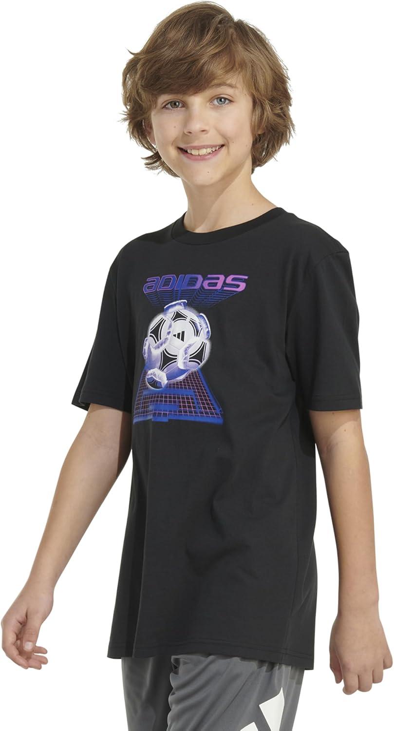 image:imageadidas Boys Stay Dry Climalite Short Sleeve TShirtNew Black Soccer