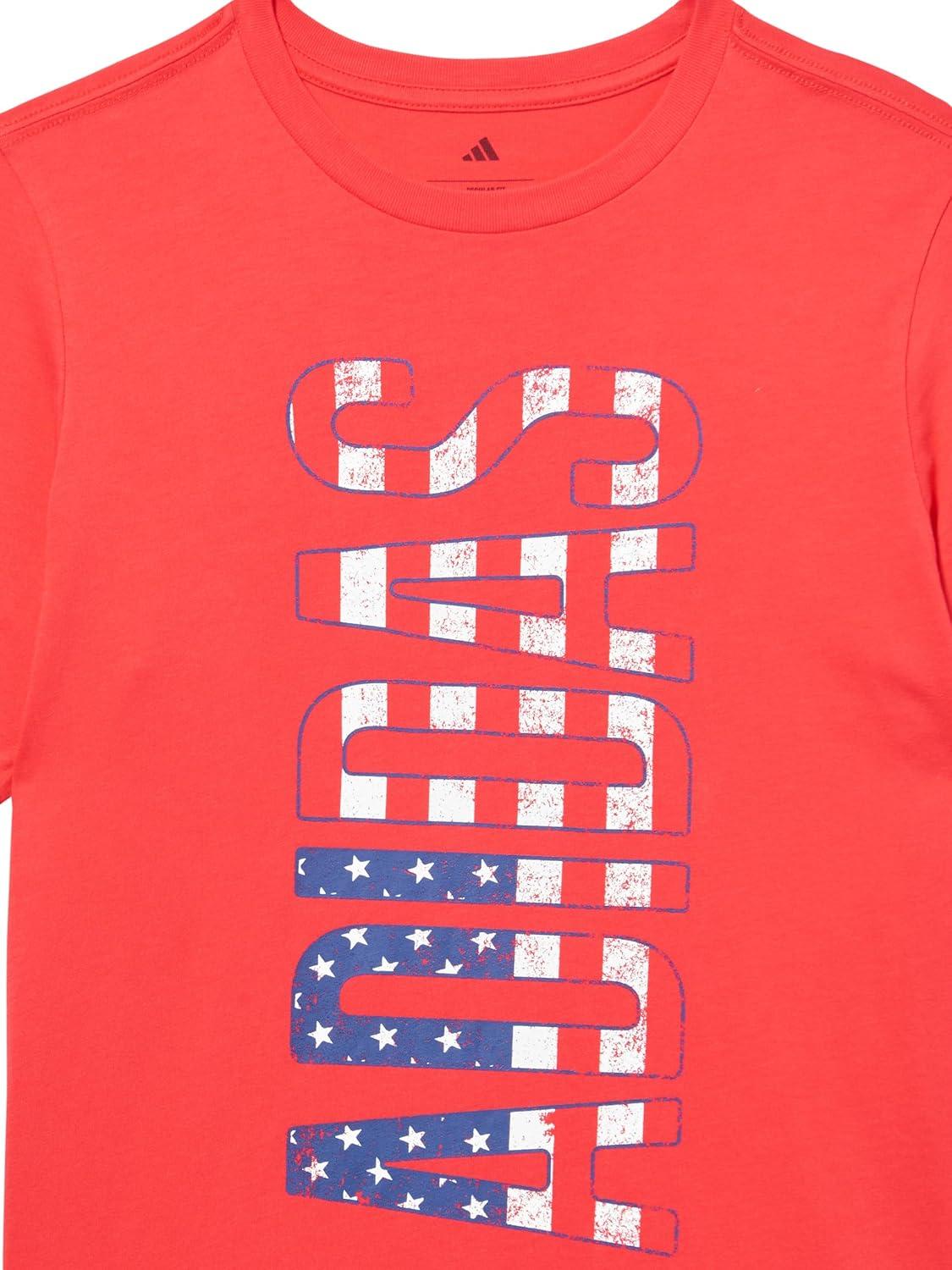 image:imageadidas Boys Stay Dry Climalite Short Sleeve TShirtRuby Red American