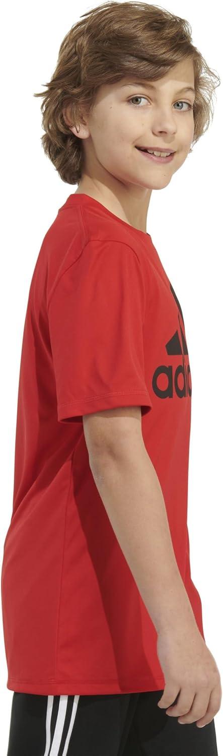 image:imageadidas Boys Stay Dry Climalite Short Sleeve TShirtScarlet
